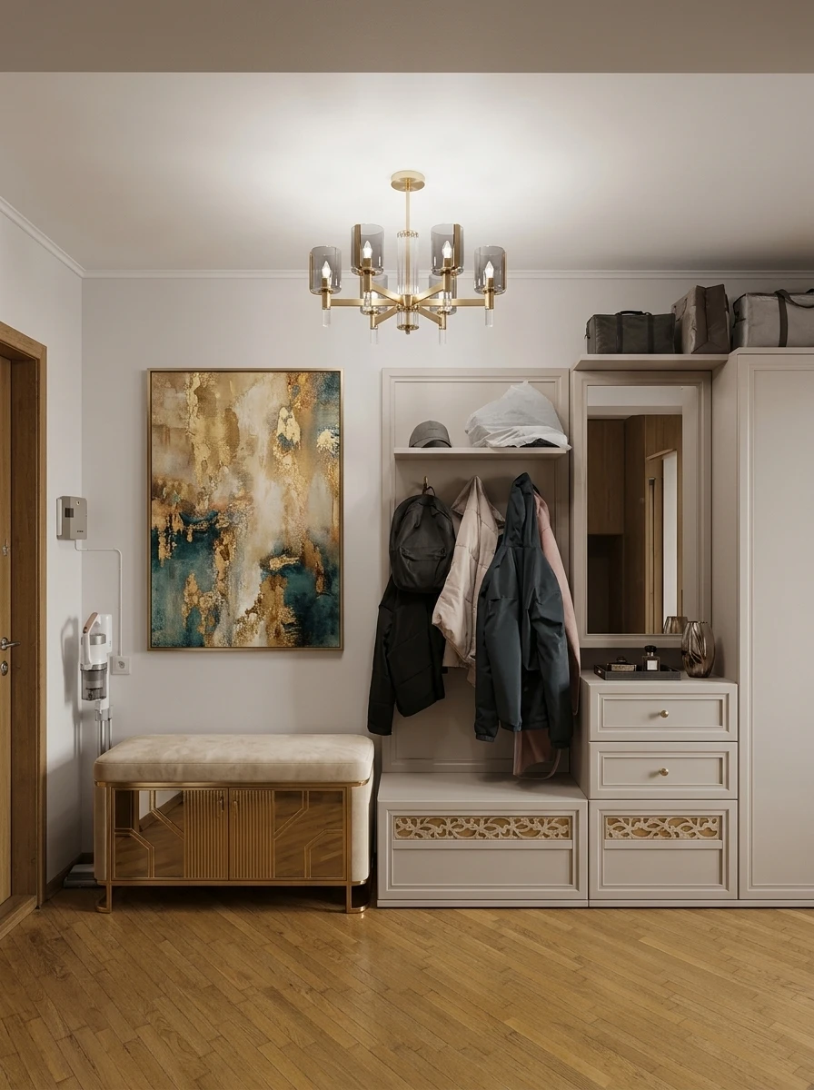 Дизайн прихожей в стиле Эклектика — фото интерьера от нейросети RoomGPT