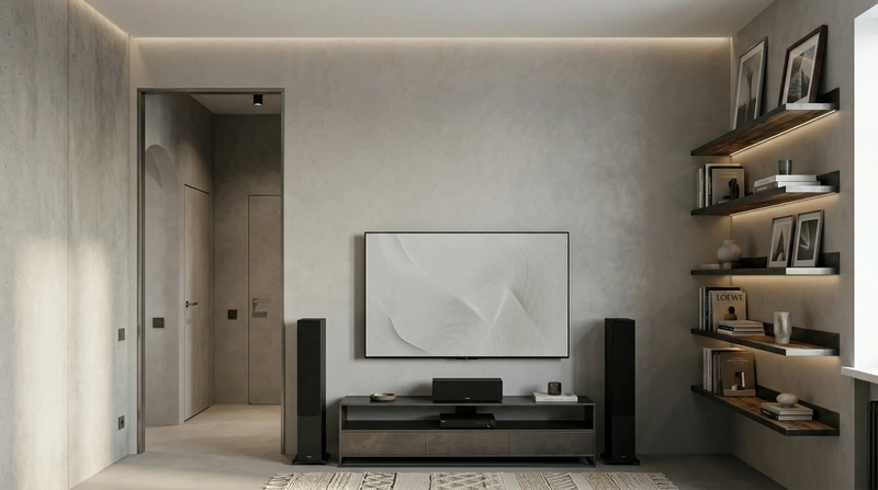 Дизайн гостиной в стиле Лофт — фото интерьера от нейросети RoomGPT