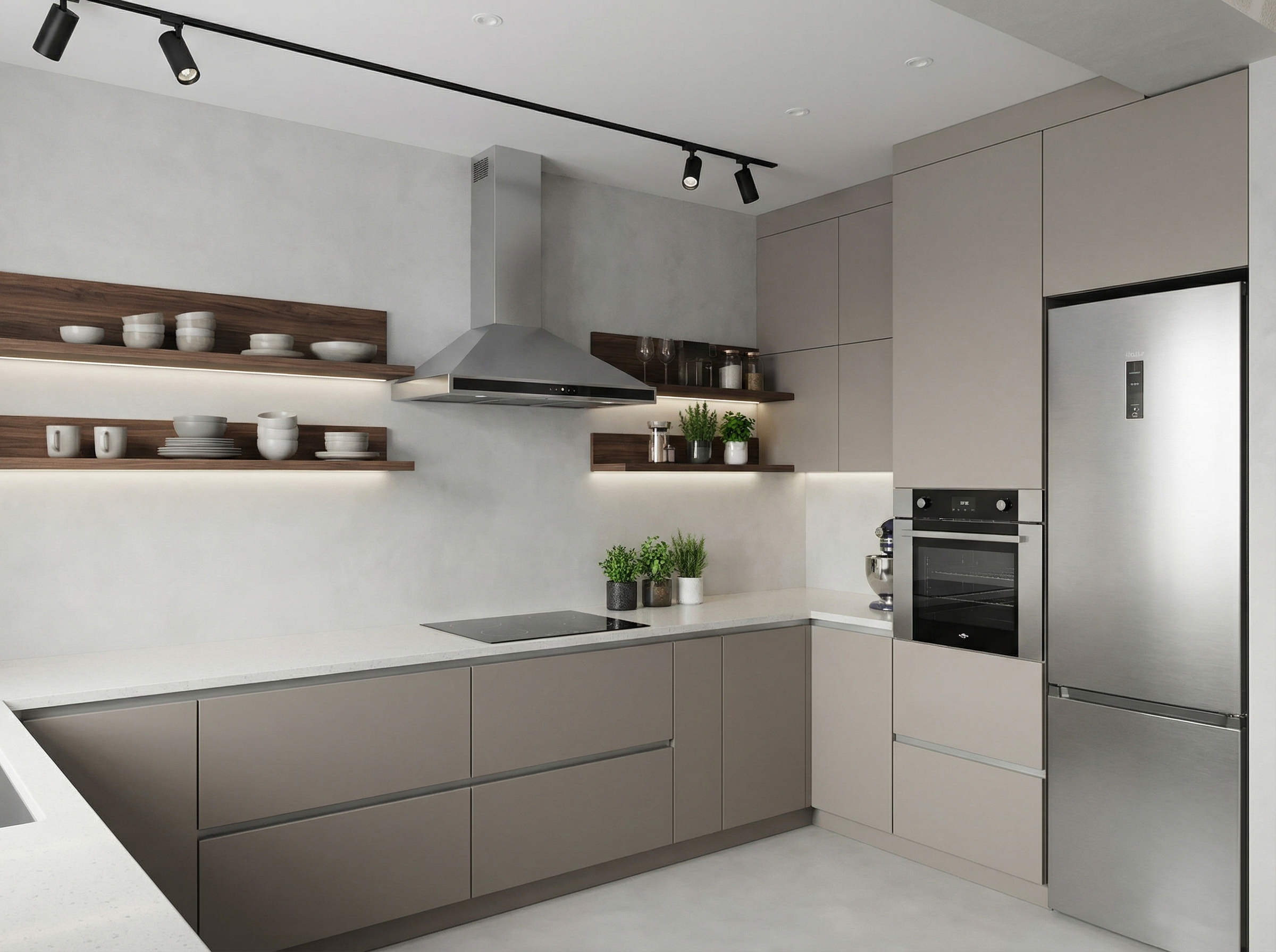 Дизайн кухни в стиле Минимализм — фото интерьера от нейросети RoomGPT