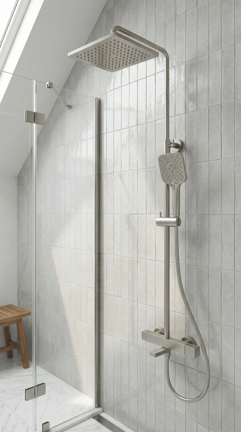 Дизайн интерьера в стиле Сканди — Ванная от нейросети RoomGPT