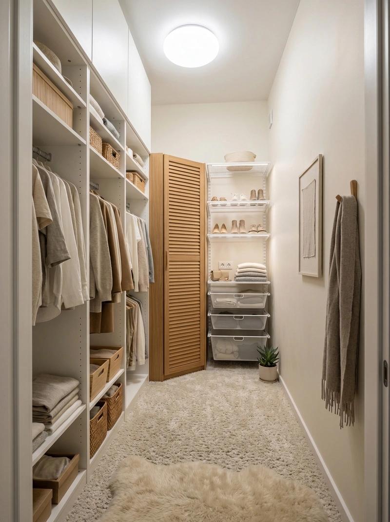 Дизайн спальни в стиле Хюгге — фото интерьера от нейросети RoomGPT