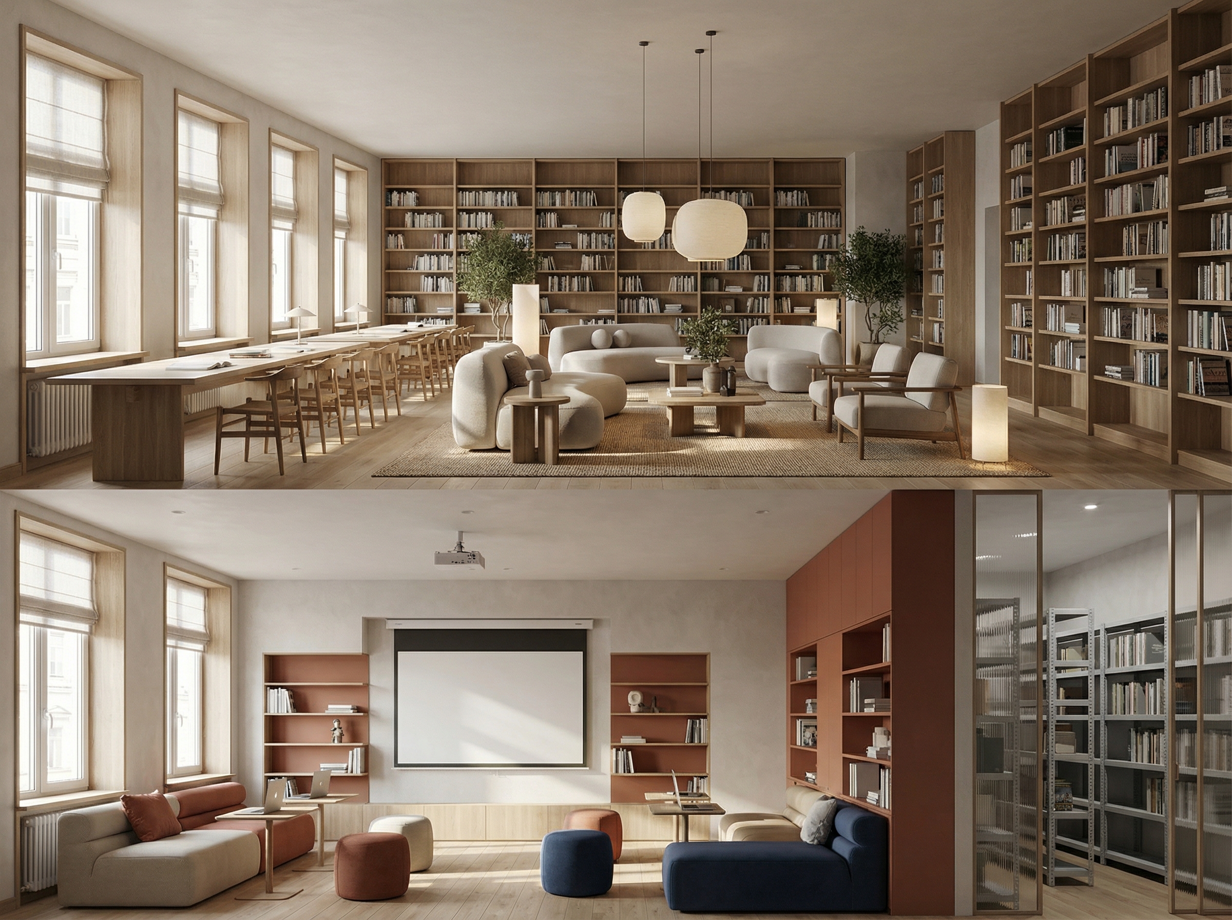 Дизайн гостиной в стиле Japandi — фото интерьера от нейросети RoomGPT