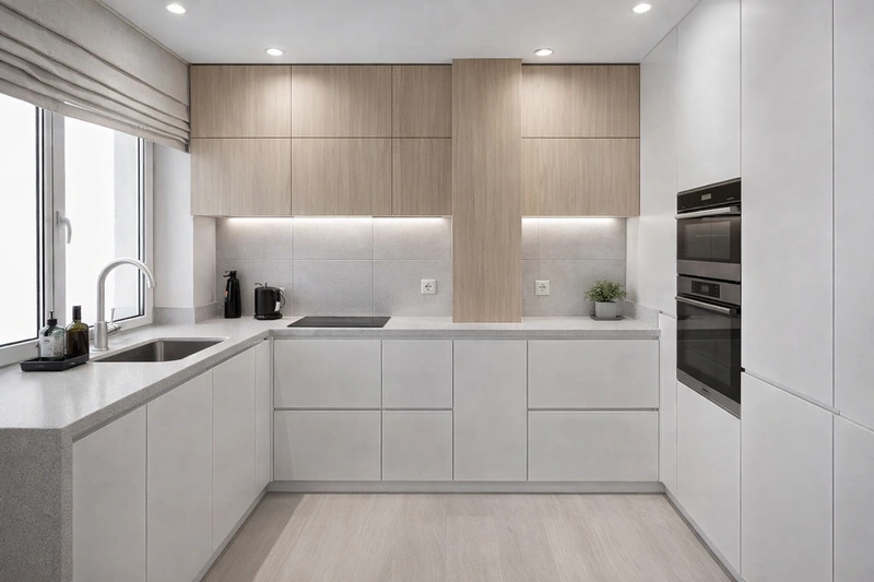 Дизайн кухни в стиле Минимализм — фото интерьера от нейросети RoomGPT