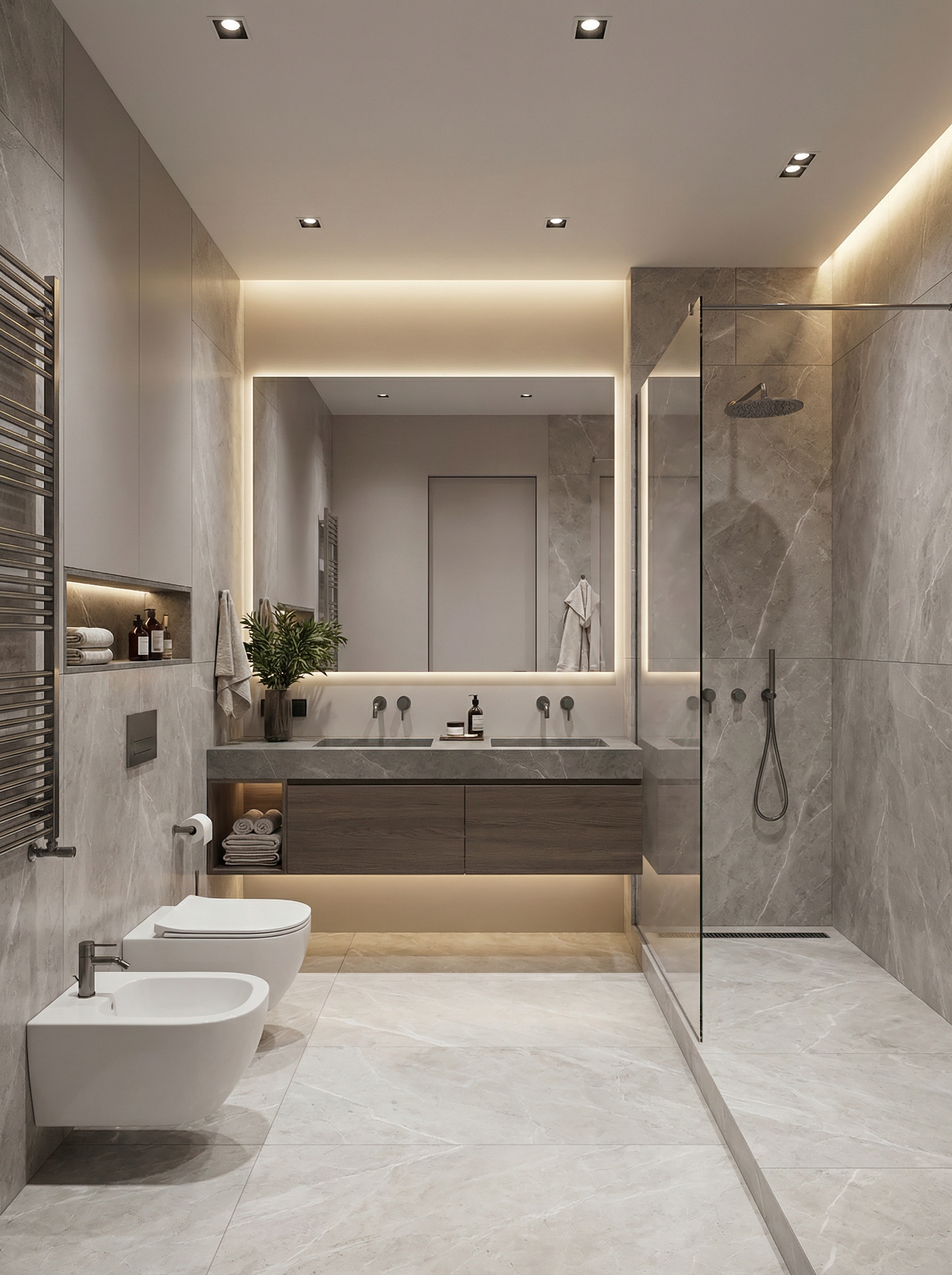 Дизайн ванной в стиле Минимализм — фото интерьера от нейросети RoomGPT