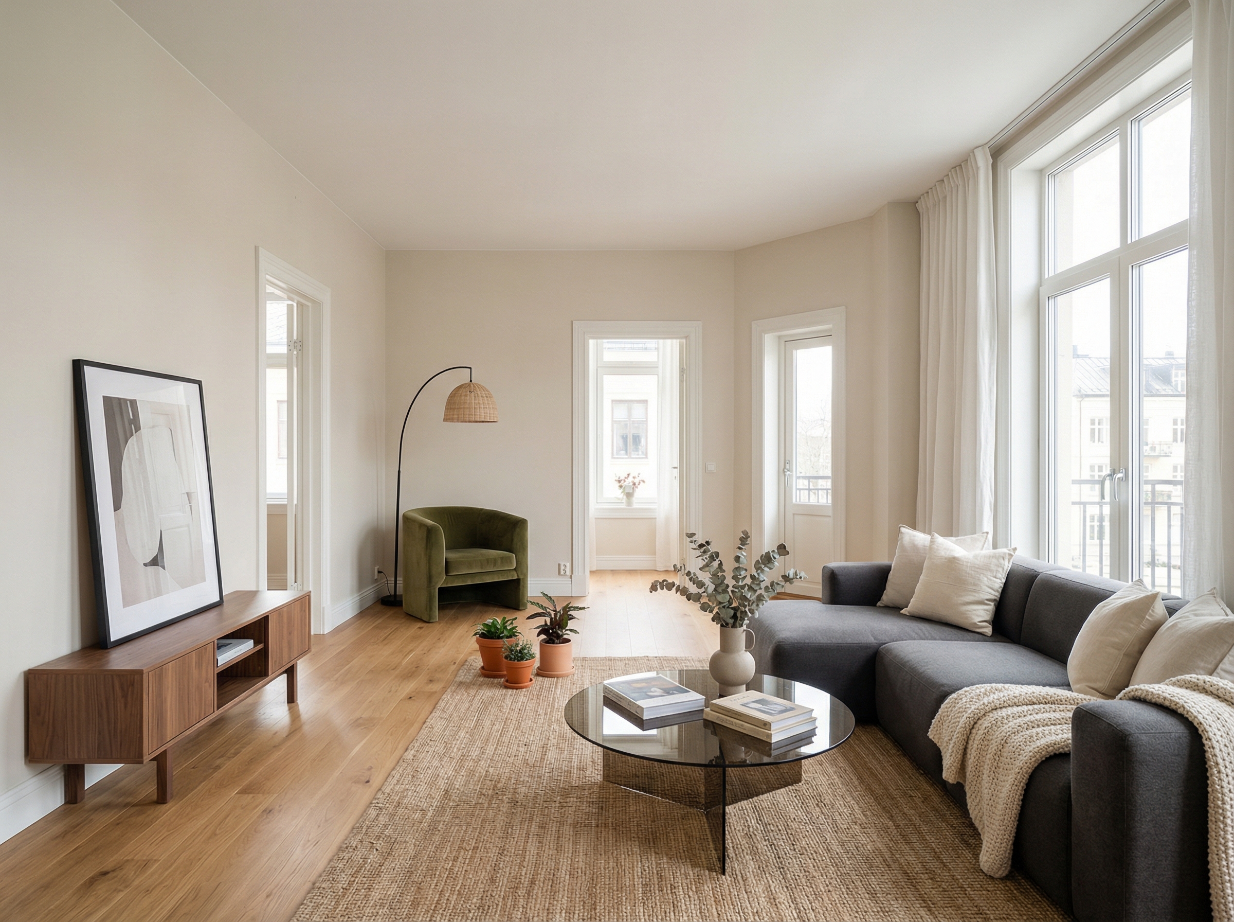 Дизайн гостиной в стиле Минимализм — фото интерьера от нейросети RoomGPT