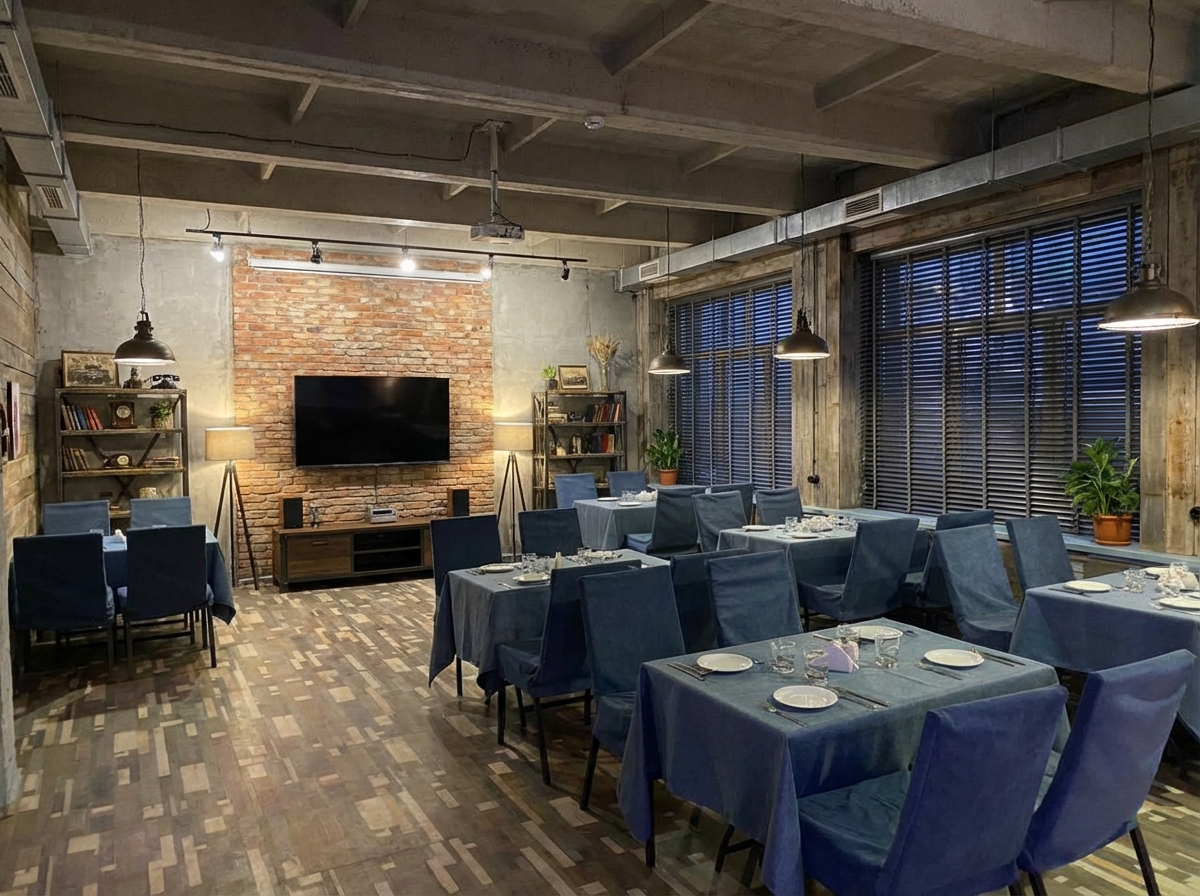 Дизайн гостиной в стиле Лофт — фото интерьера от нейросети RoomGPT