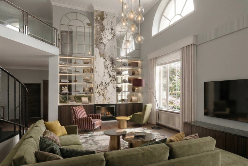 Дизайн гостиной в стиле Без стиля — фото интерьера от нейросети RoomGPT