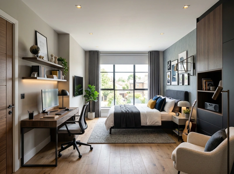 Дизайн интерьера в стиле Контемпорари — Детская от нейросети RoomGPT