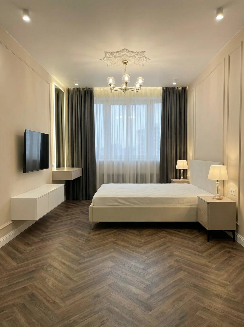 Дизайн интерьера в стиле Классика — Гостиная от нейросети RoomGPT