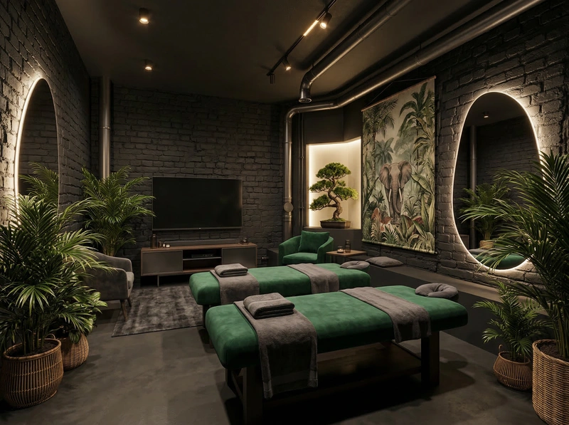 Дизайн гостиной в стиле Лофт — фото интерьера от нейросети RoomGPT