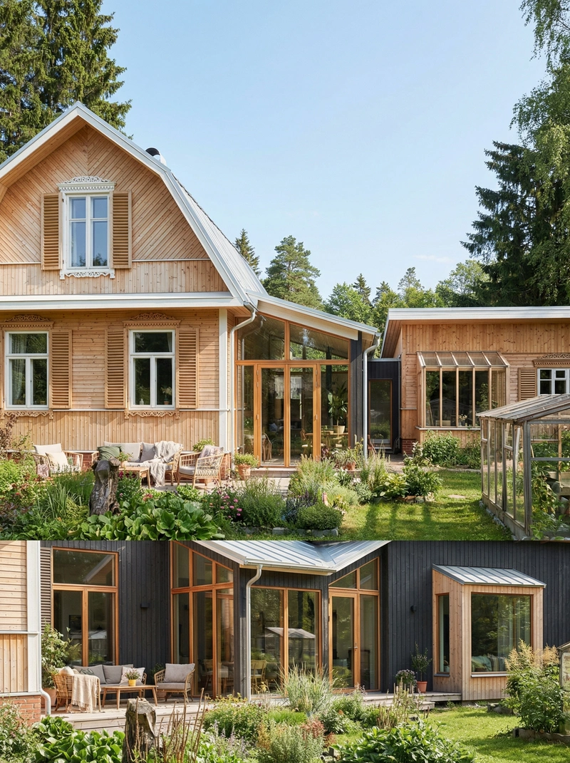 Дизайн интерьера в стиле Хюгге — Фасад от нейросети RoomGPT