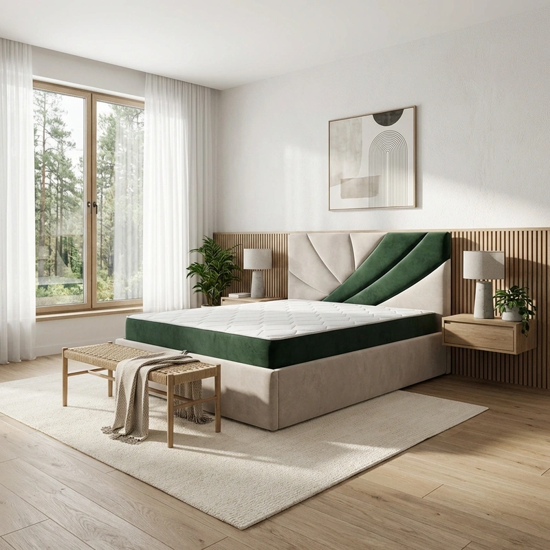 Дизайн интерьера в стиле Сканди — Спальня от нейросети RoomGPT