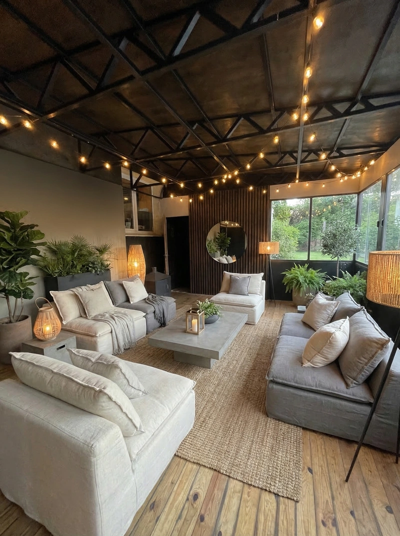 Дизайн гостиной в стиле Контемпорари — фото интерьера от нейросети RoomGPT