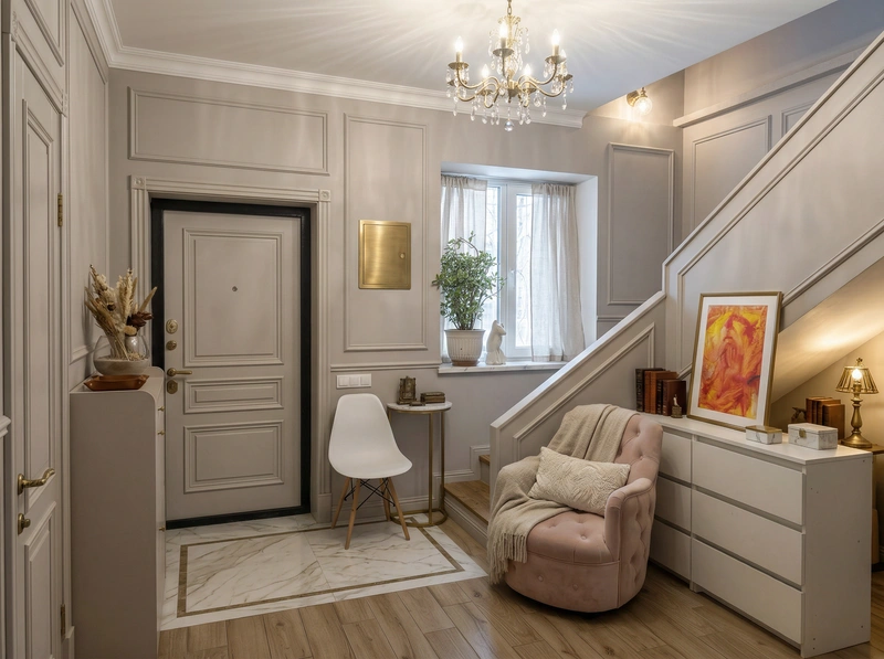 Дизайн интерьера в стиле Классика — Прихожая от нейросети RoomGPT