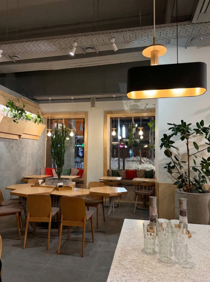 Дизайн интерьера в стиле Контемпорари — Гостиная от нейросети RoomGPT