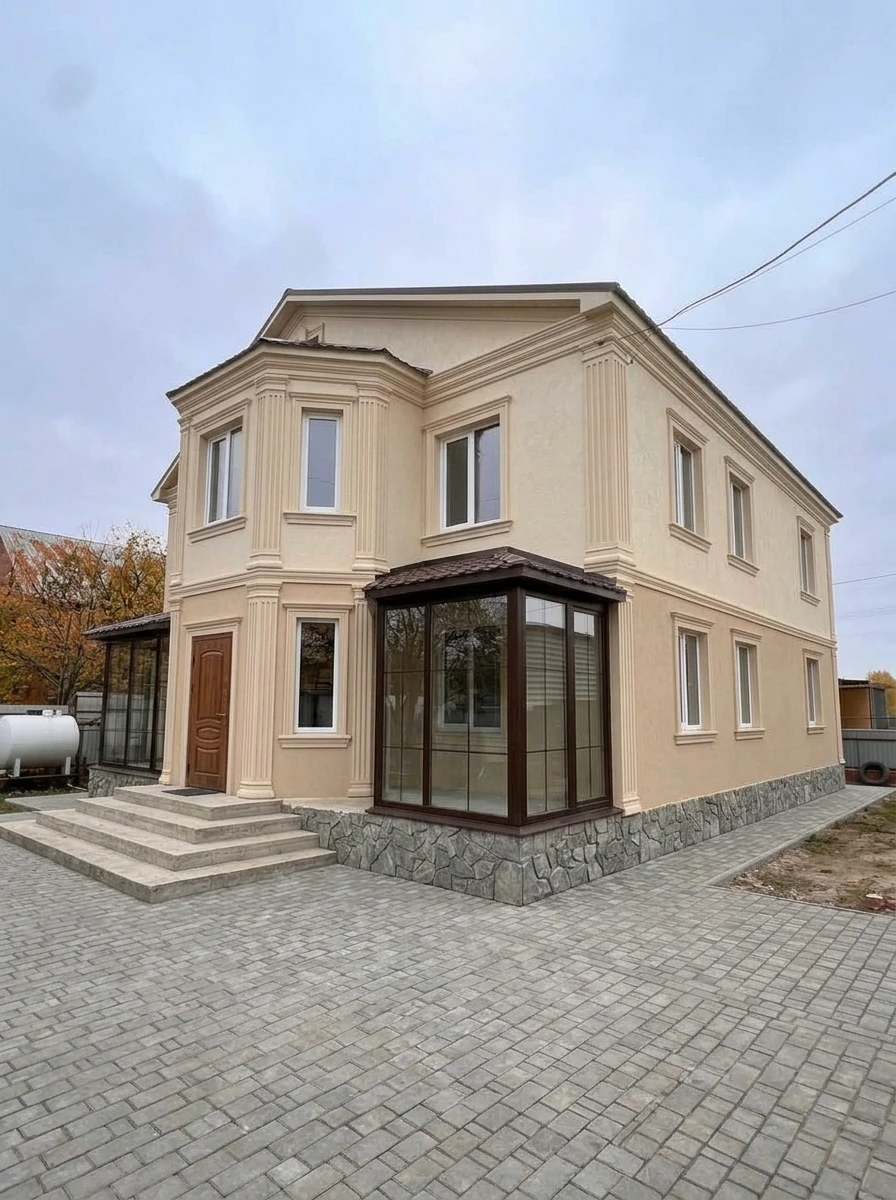 Дизайн фасада в стиле Неоклассика — Фасад от нейросети RoomGPT