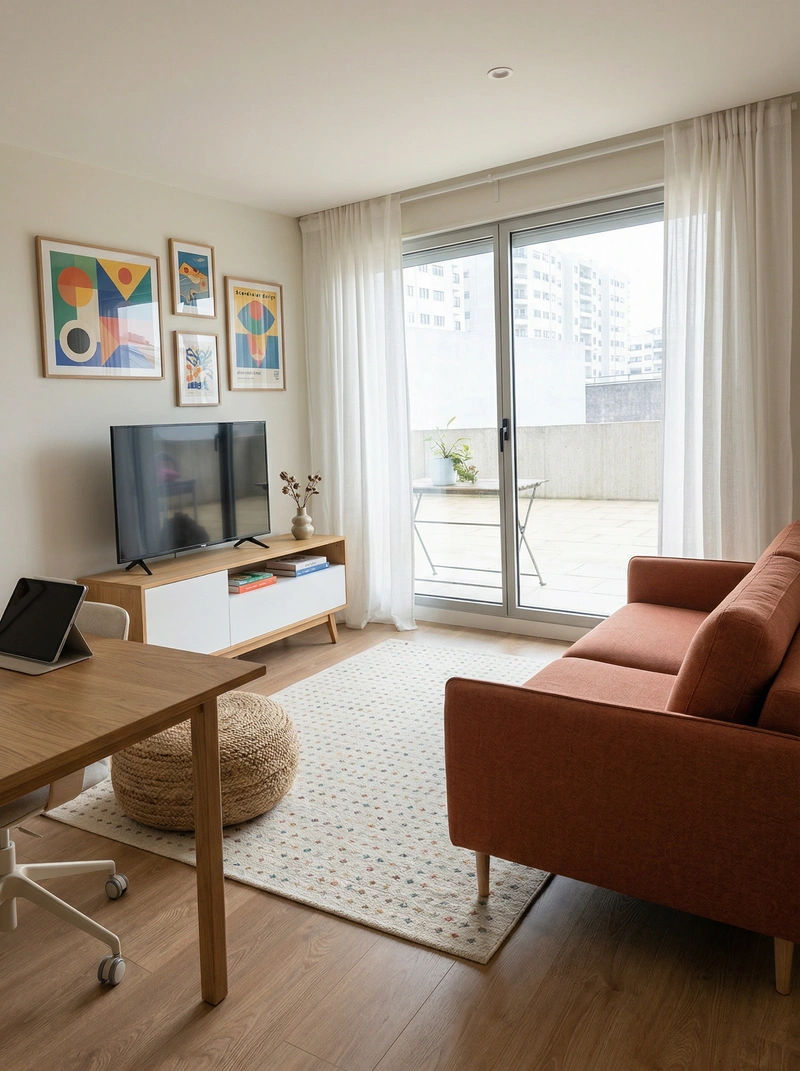 Дизайн интерьера в стиле Сканди — Гостиная от нейросети RoomGPT