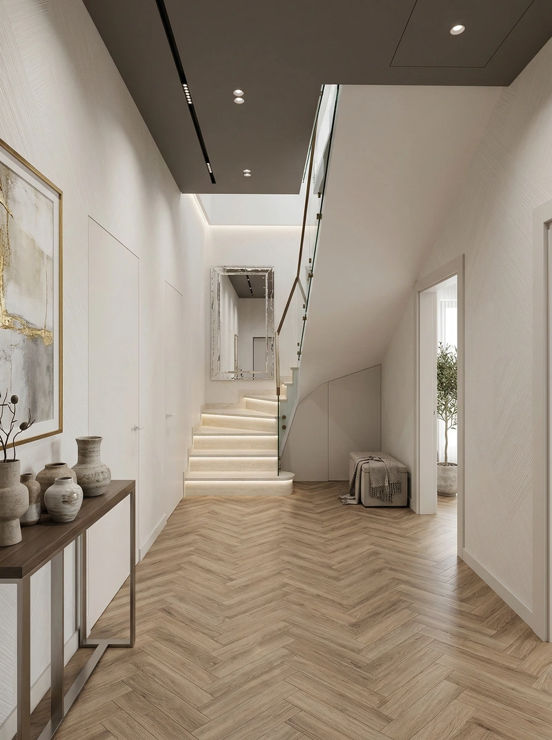 Дизайн интерьера в стиле Контемпорари — Прихожая от нейросети RoomGPT