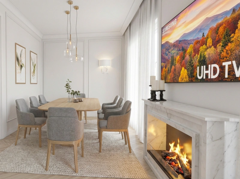 Дизайн интерьера в стиле Сканди — Кухня от нейросети RoomGPT