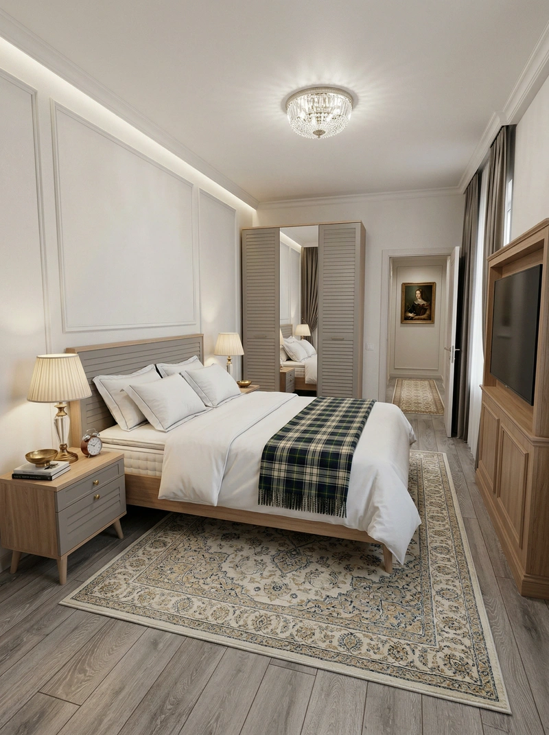 Дизайн интерьера в стиле Классика — Спальня от нейросети RoomGPT