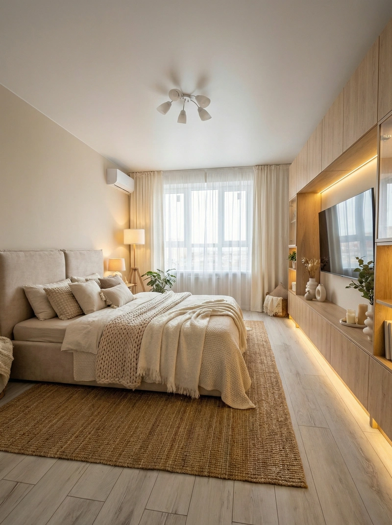 Дизайн интерьера в стиле Хюгге — Гостиная от нейросети RoomGPT