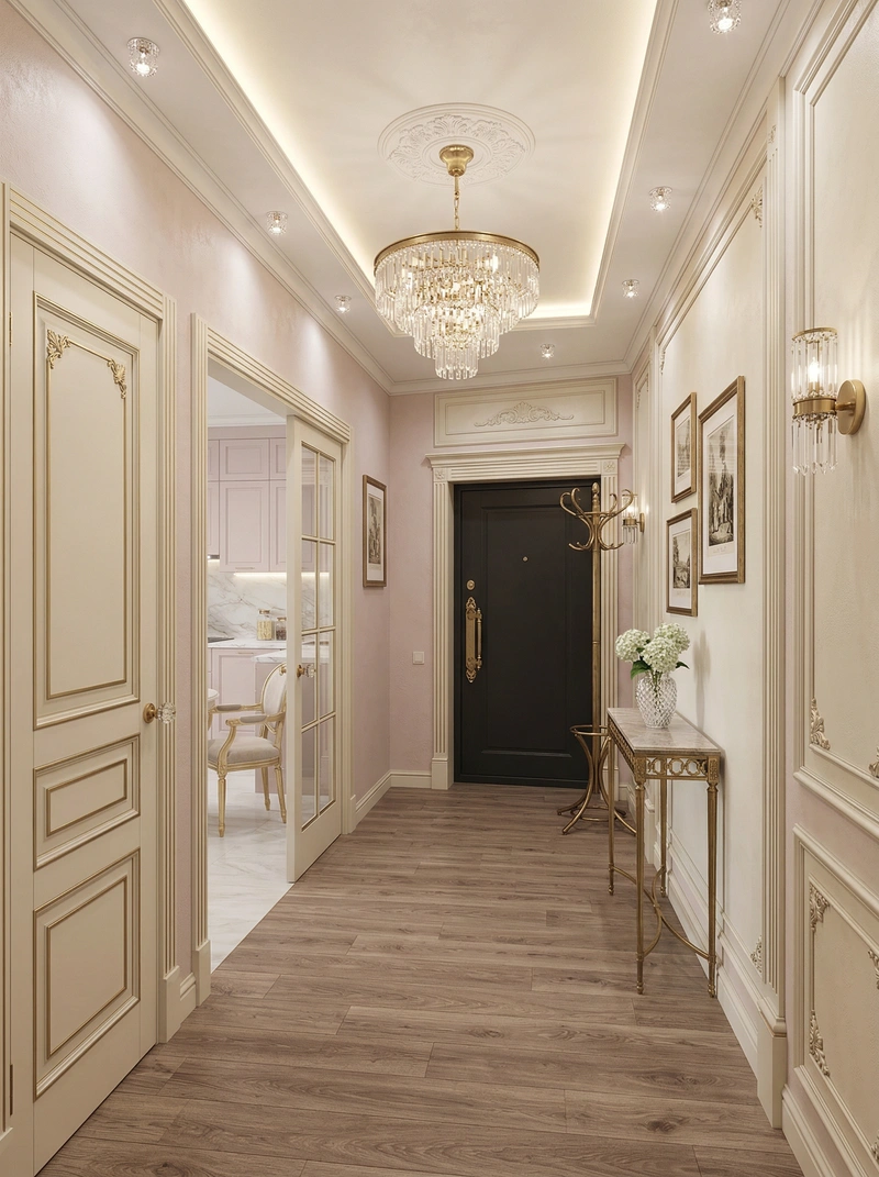Дизайн интерьера в стиле Неоклассика — Прихожая от нейросети RoomGPT