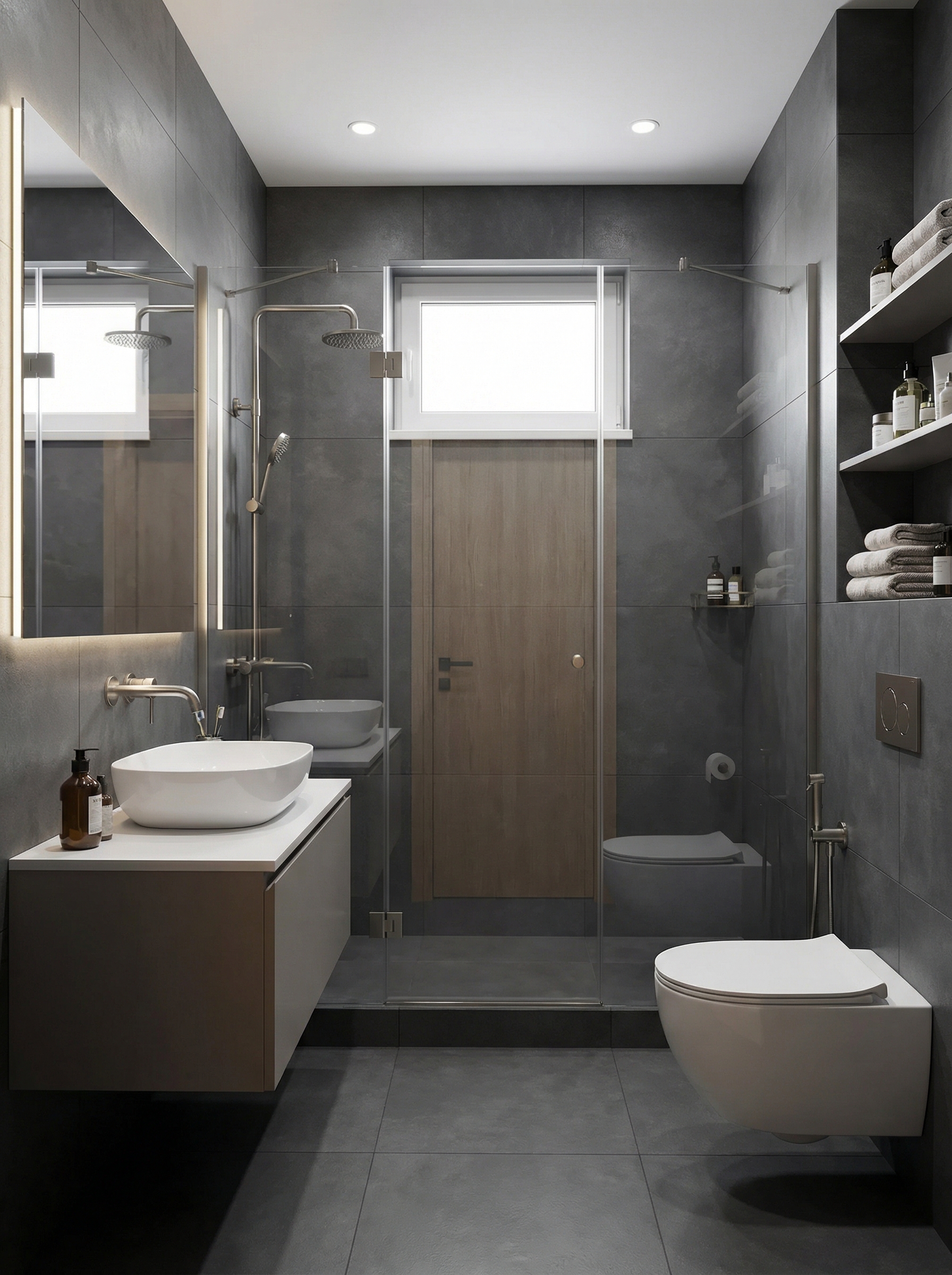 Дизайн ванной в стиле Минимализм — фото интерьера от нейросети RoomGPT