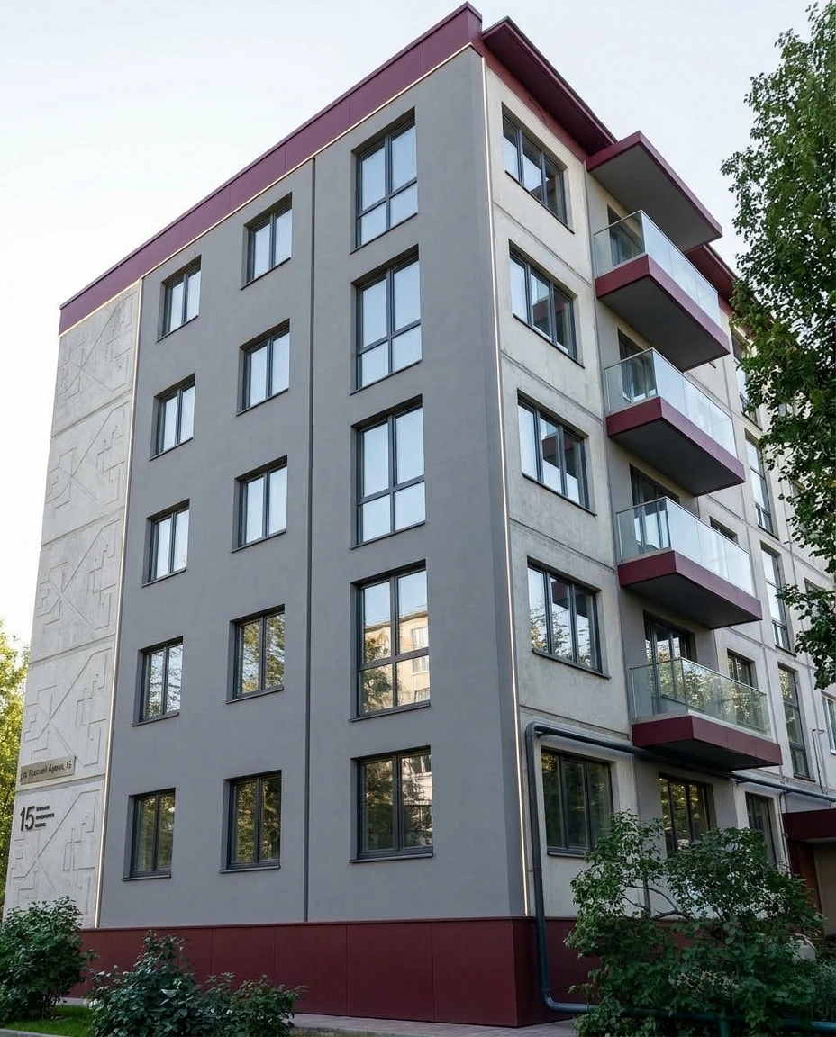 Дизайн фасада в стиле Минимализм — Фасад от нейросети RoomGPT