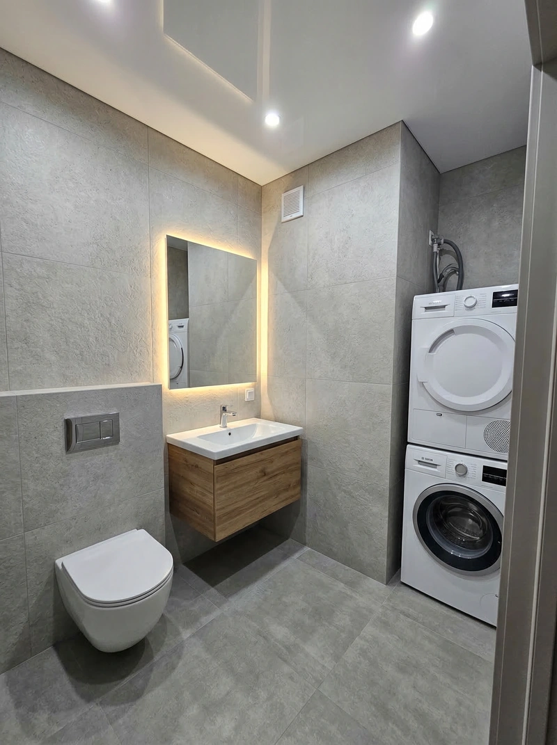 Дизайн ванной в стиле Без стиля — фото интерьера от нейросети RoomGPT