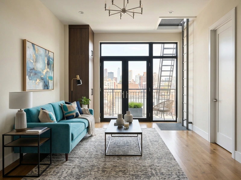 Дизайн гостиной в стиле Контемпорари — фото интерьера от нейросети RoomGPT