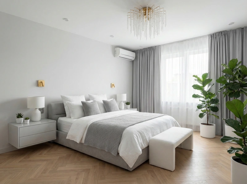 Дизайн спальни в стиле Классика — фото интерьера от нейросети RoomGPT