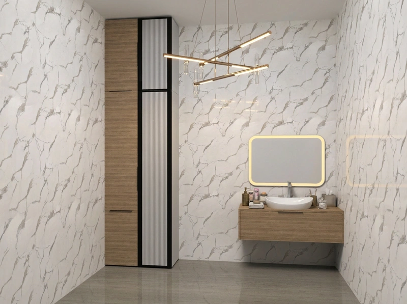 Дизайн ванной в стиле Минимализм — фото интерьера от нейросети RoomGPT