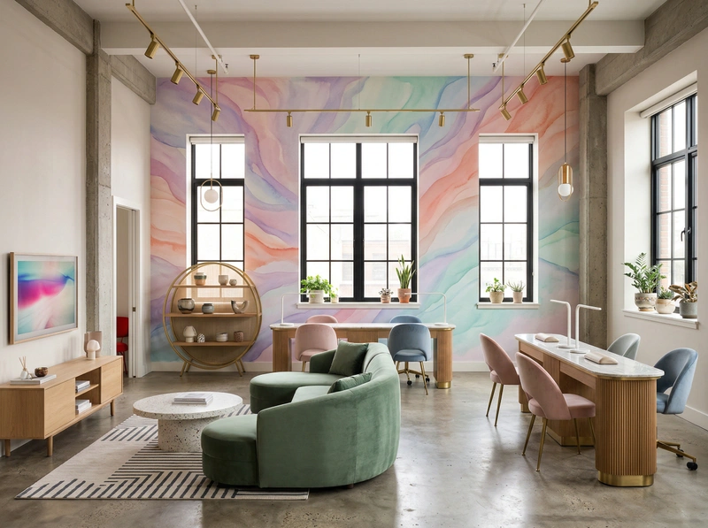 Дизайн гостиной в стиле Лофт — фото интерьера от нейросети RoomGPT