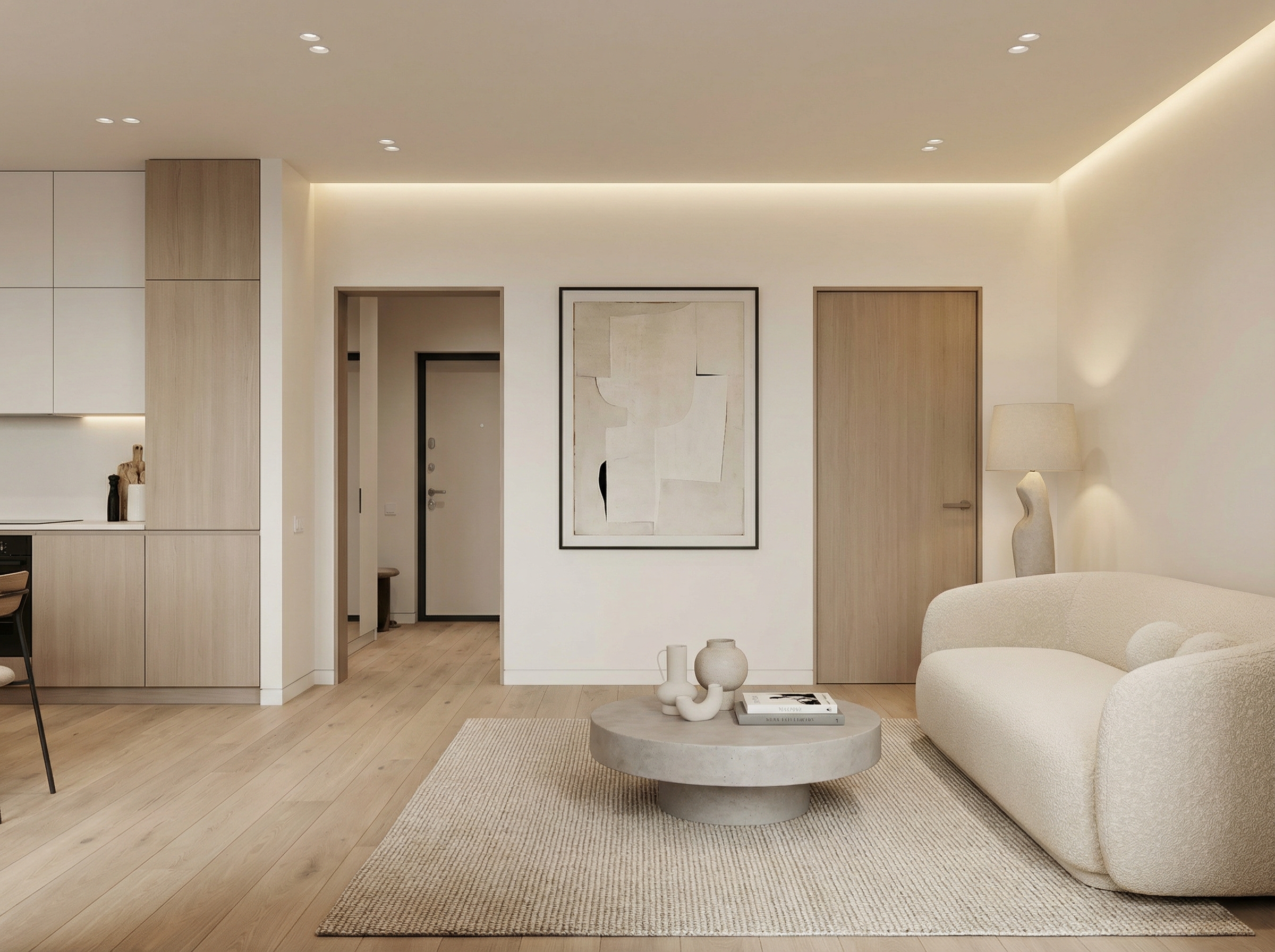 Дизайн гостиной в стиле Минимализм — фото интерьера от нейросети RoomGPT