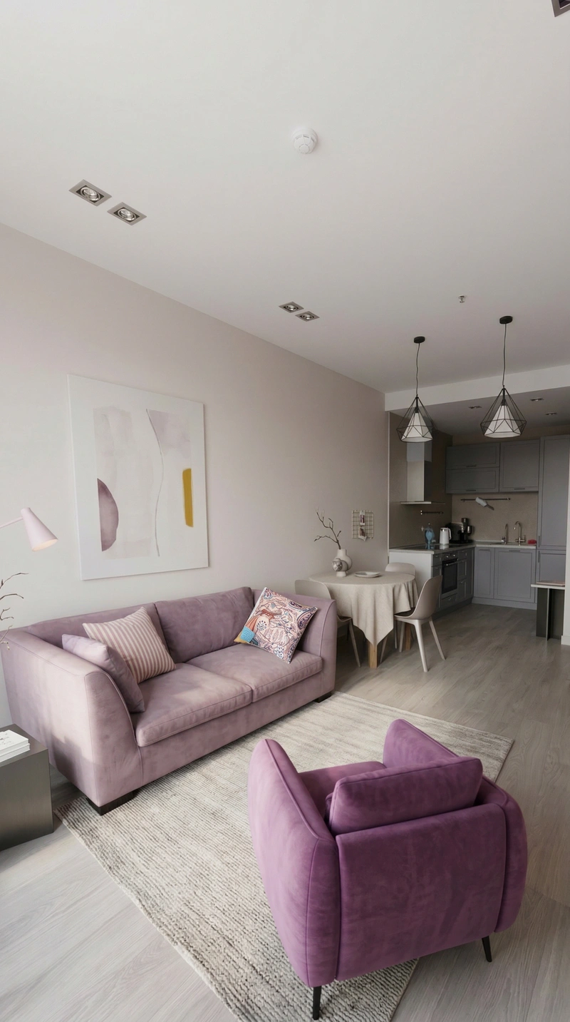 Дизайн интерьера в стиле Минимализм — Гостиная от нейросети RoomGPT