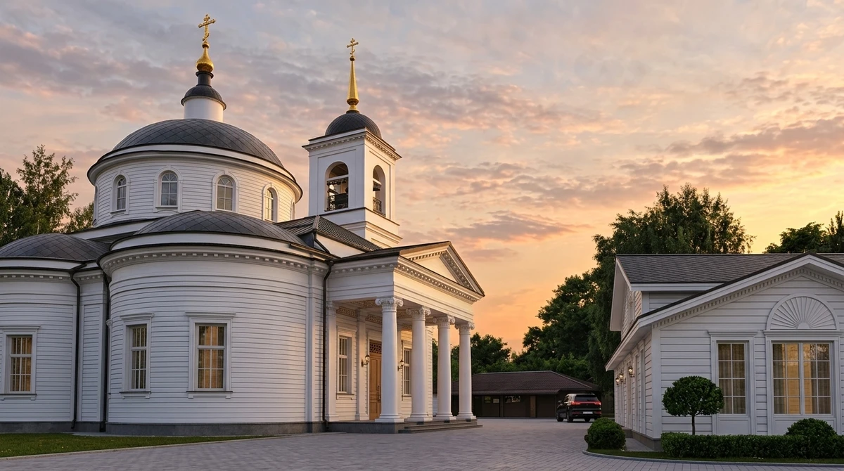Дизайн фасада в стиле Неоклассика — Фасад от нейросети RoomGPT