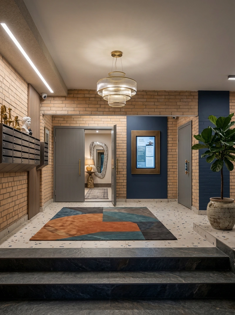 Дизайн интерьера в стиле Эклектика — Прихожая от нейросети RoomGPT