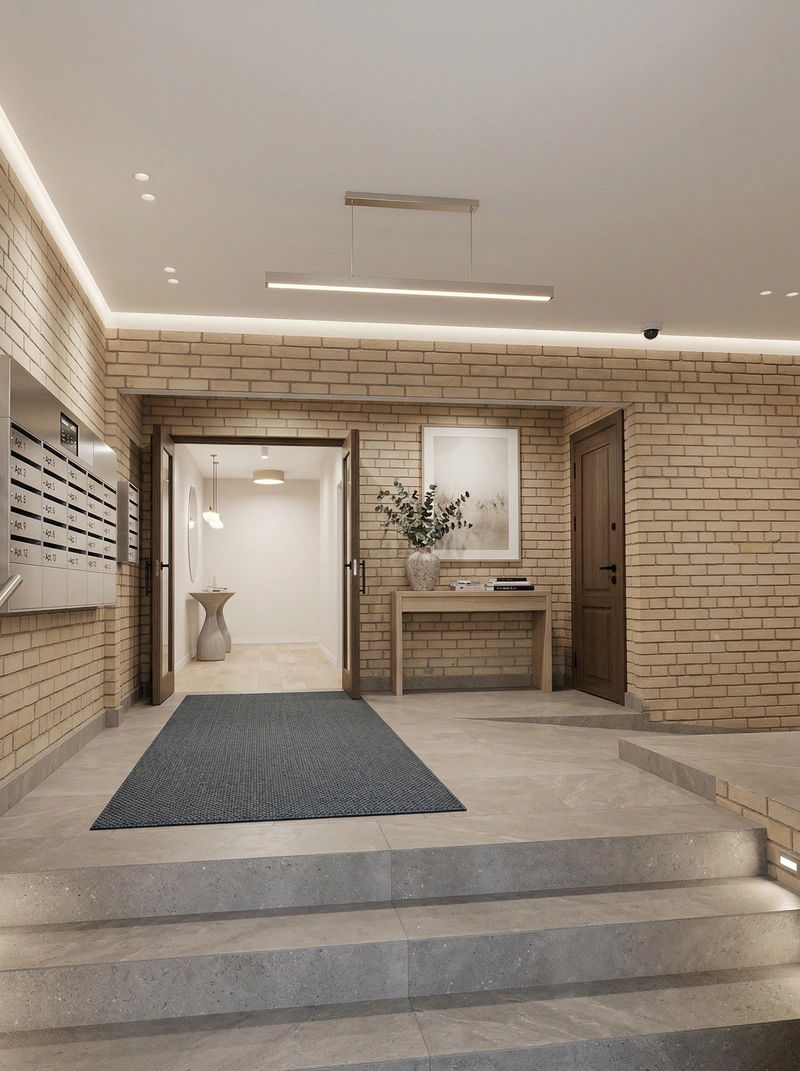 Дизайн интерьера в стиле Сканди — Прихожая от нейросети RoomGPT