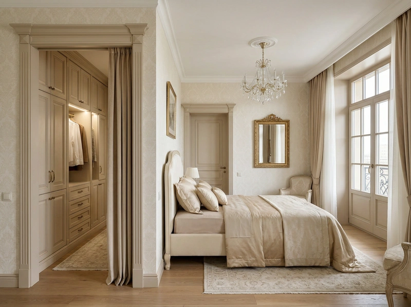 Дизайн интерьера в стиле Классика — Гостиная от нейросети RoomGPT