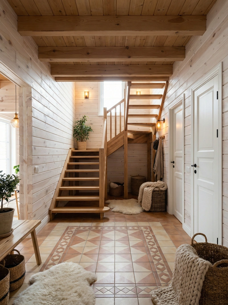 Дизайн интерьера в стиле Хюгге — Прихожая от нейросети RoomGPT