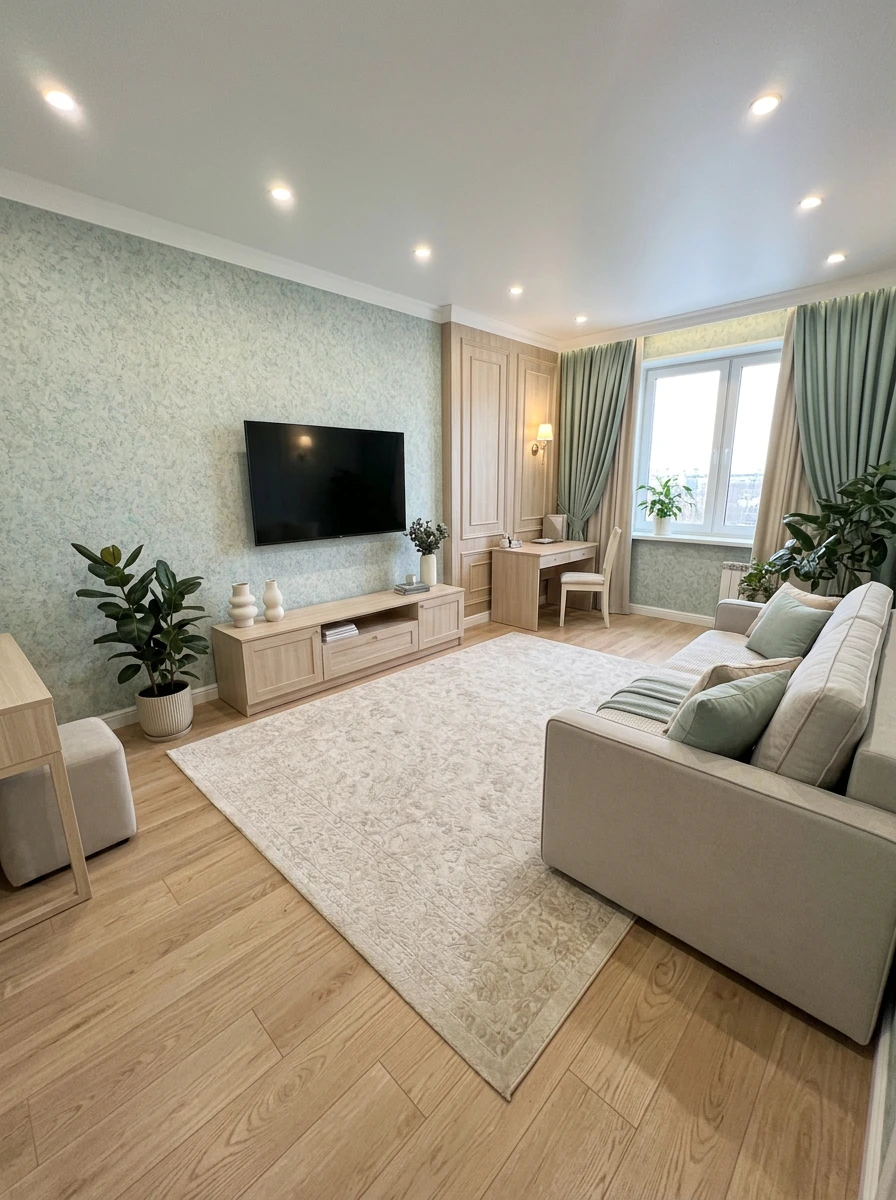 Дизайн спальни в стиле Классика — фото интерьера от нейросети RoomGPT