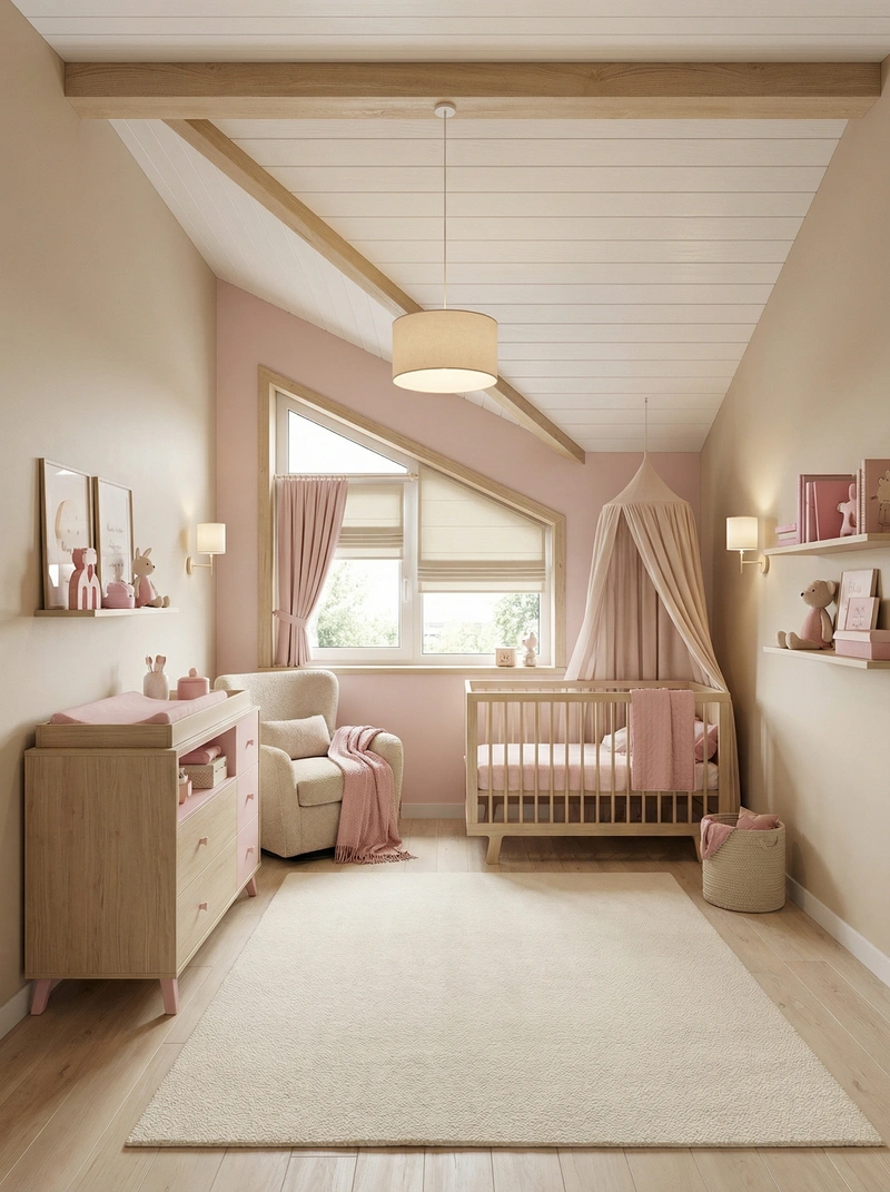 Дизайн интерьера в стиле Сканди — Детская от нейросети RoomGPT