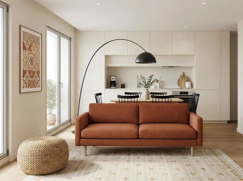 Дизайн интерьера в стиле Сканди — Гостиная от нейросети RoomGPT