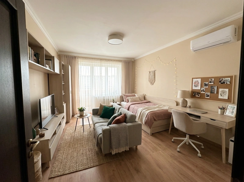 Дизайн детской в стиле Без стиля — фото интерьера от нейросети RoomGPT