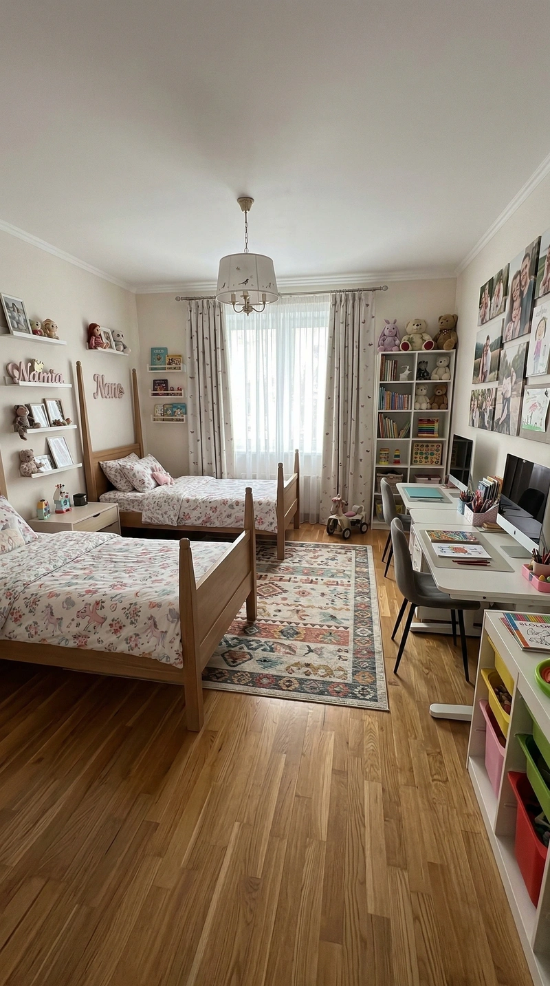 Дизайн детской в стиле Без стиля — фото интерьера от нейросети RoomGPT