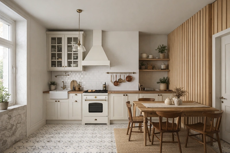 Дизайн интерьера в стиле Хюгге — Кухня от нейросети RoomGPT