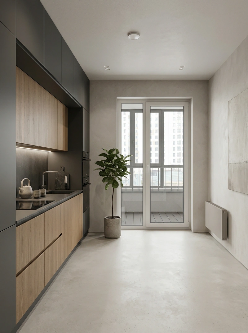 Дизайн кухни в стиле Минимализм — фото интерьера от нейросети RoomGPT