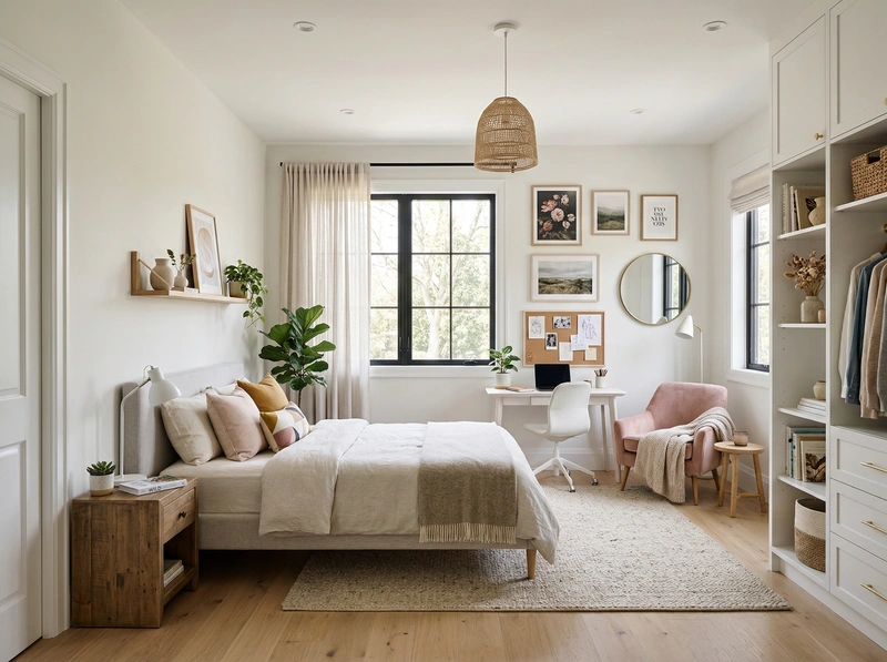 Дизайн интерьера в стиле Сканди — Детская от нейросети RoomGPT