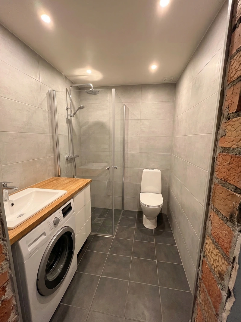 Дизайн ванной в стиле Без стиля — фото интерьера от нейросети RoomGPT