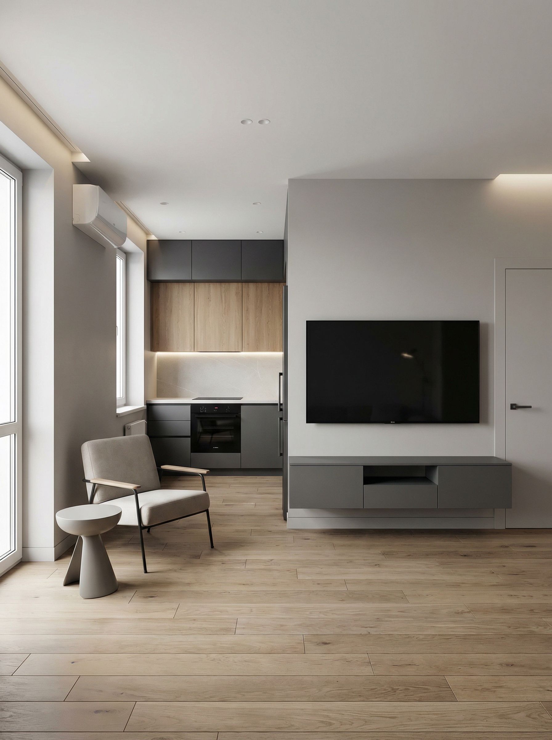 Дизайн кухни в стиле Минимализм — фото интерьера от нейросети RoomGPT